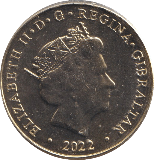 2022 ONE POUND ELIZABETH II GIBRALTAR - WORLD COINS - Cambridgeshire Coins