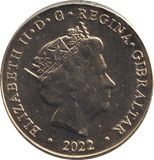 2022 ONE POUND ELIZABETH II GIBRALTAR - WORLD COINS - Cambridgeshire Coins