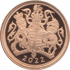 2022 PLATINUM JUBILEE GOLD PROOF QUARTER SOVEREIGN - GOLD COMMEMORATIVE - Cambridgeshire Coins