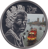 2022 PLATINUM PLATED CROWN - 70 YEARS OUR QUEEN 2 - WORLD COINS - Cambridgeshire Coins