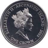 2022 PLATINUM PLATED CROWN - 70 YEARS OUR QUEEN 2 - WORLD COINS - Cambridgeshire Coins