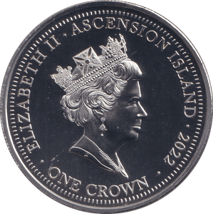 2022 PLATINUM PLATED CROWN - 70 YEARS OUR QUEEN 7 - WORLD COINS - Cambridgeshire Coins