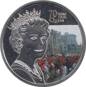 2022 PLATINUM PLATED CROWN 70 YEARS OUR QUEEN - CROWN - Cambridgeshire Coins