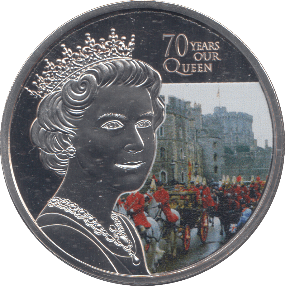 2022 PLATINUM PLATED CROWN 70 YEARS OUR QUEEN - CROWN - Cambridgeshire Coins
