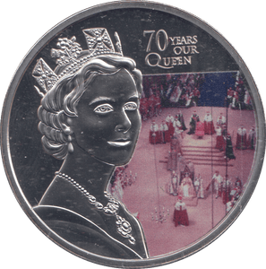 2022 PLATINUM PLATED CROWN 70 YEARS OUR QUEEN - CROWN - Cambridgeshire Coins