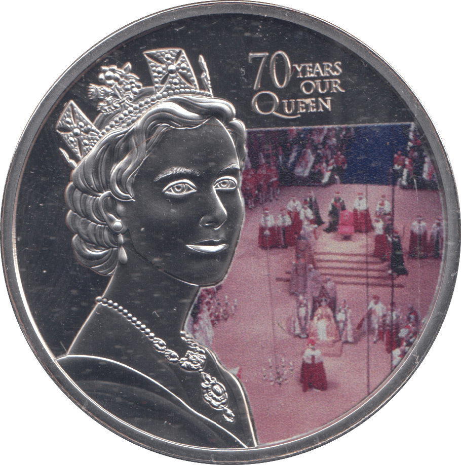 2022 PLATINUM PLATED CROWN 70 YEARS OUR QUEEN - CROWN - Cambridgeshire Coins