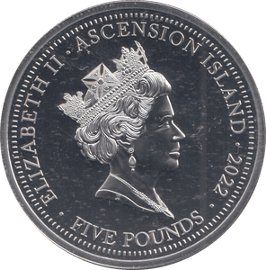 2022 PLATINUM PLATED FIVE POUNDS 70 YEARS OUR QUEEN - WORLD COINS - Cambridgeshire Coins