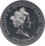 2022 PLATINUM PLATED FIVE POUNDS 70 YEARS OUR QUEEN - WORLD COINS - Cambridgeshire Coins