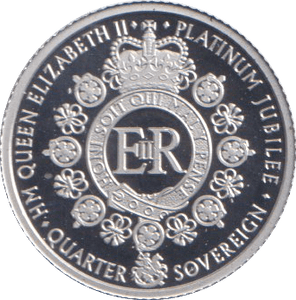 2022 PLATINUM QUARTER SOVEREIGN ( PROOF ) - Platinum Coins - Cambridgeshire Coins