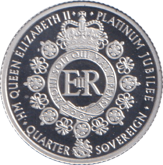 2022 PLATINUM QUARTER SOVEREIGN ( PROOF ) - Platinum Coins - Cambridgeshire Coins