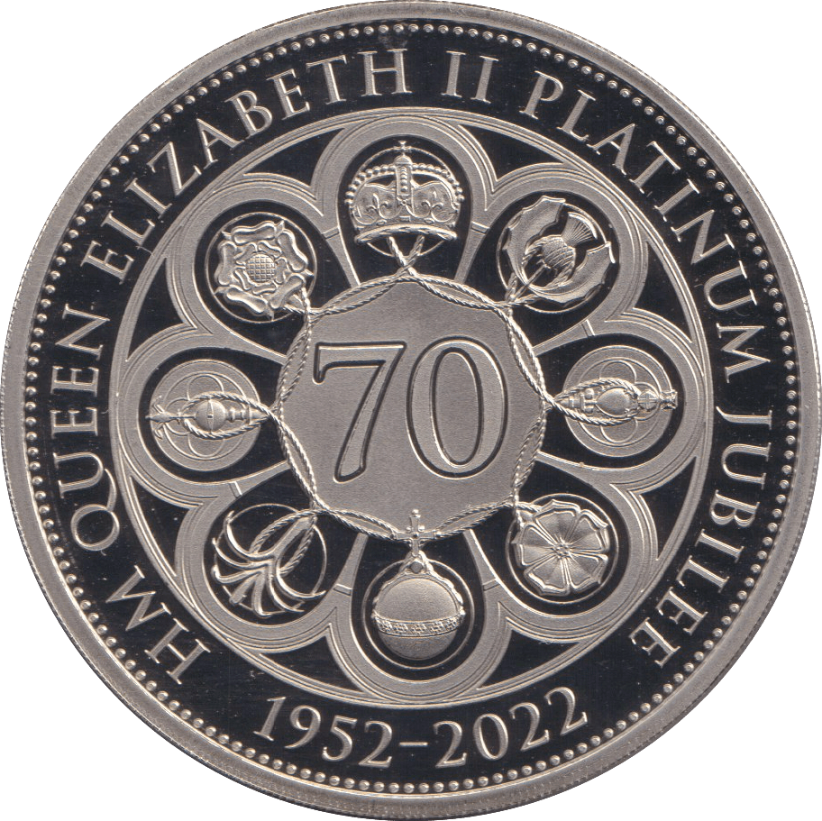 2022 QUEEN ELIZABETH II PLATINUM JUBILEE £5 PROOF - WORLD COINS - Cambridgeshire Coins