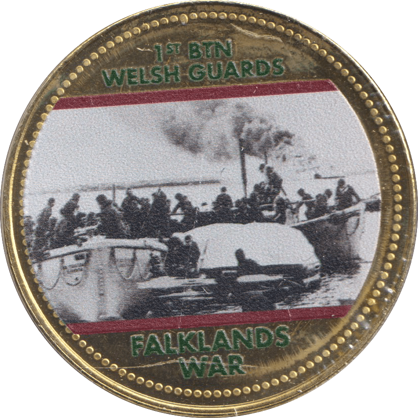 2022 ROYAL BRITISH LEGION FALKLANDS WAR MEDALLION 1ST BTN WELSH GUARDS - WORLD COINS - Cambridgeshire Coins