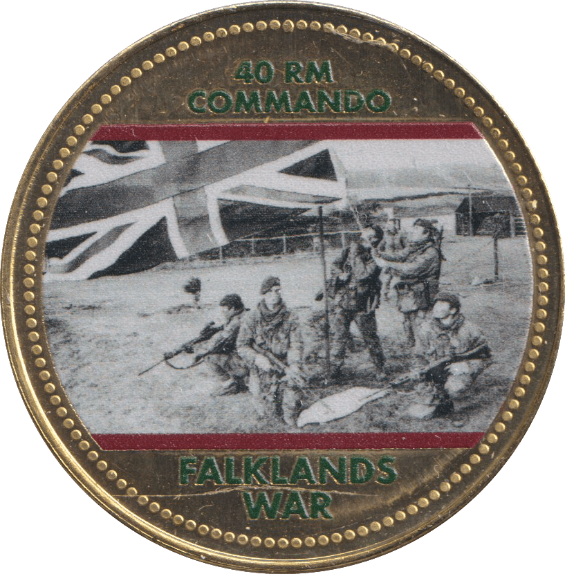 2022 ROYAL BRITISH LEGION FALKLANDS WAR MEDALLION 40 RM COMMANDO - WORLD COINS - Cambridgeshire Coins