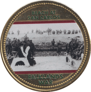 2022 ROYAL BRITISH LEGION FALKLANDS WAR MEDALLION BEACH AT SAN CARLOS - WORLD COINS - Cambridgeshire Coins