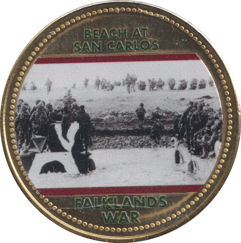 2022 ROYAL BRITISH LEGION FALKLANDS WAR MEDALLION BEACH AT SAN CARLOS - WORLD COINS - Cambridgeshire Coins