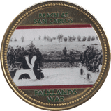 2022 ROYAL BRITISH LEGION FALKLANDS WAR MEDALLION BEACH AT SAN CARLOS - WORLD COINS - Cambridgeshire Coins