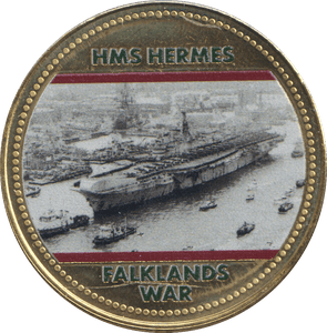 2022 ROYAL BRITISH LEGION FALKLANDS WAR MEDALLION HMS HERMES - WORLD COINS - Cambridgeshire Coins