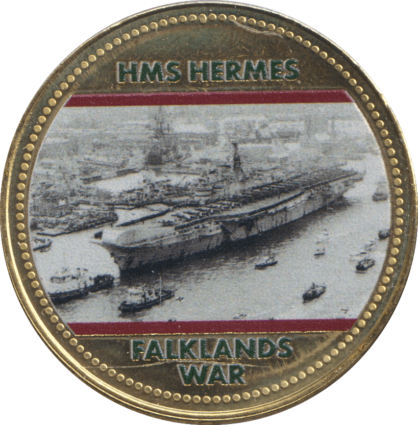 2022 ROYAL BRITISH LEGION FALKLANDS WAR MEDALLION HMS HERMES - WORLD COINS - Cambridgeshire Coins