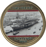 2022 ROYAL BRITISH LEGION FALKLANDS WAR MEDALLION HMS HERMES - WORLD COINS - Cambridgeshire Coins