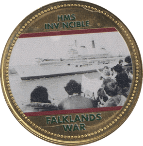 2022 ROYAL BRITISH LEGION FALKLANDS WAR MEDALLION HMS INVINCIBLE - WORLD COINS - Cambridgeshire Coins
