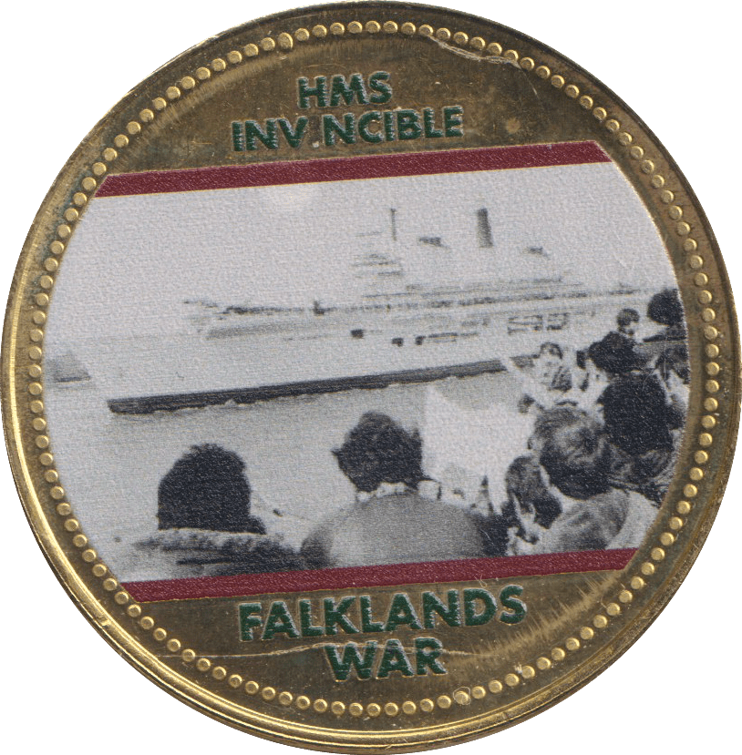 2022 ROYAL BRITISH LEGION FALKLANDS WAR MEDALLION HMS INVINCIBLE - WORLD COINS - Cambridgeshire Coins