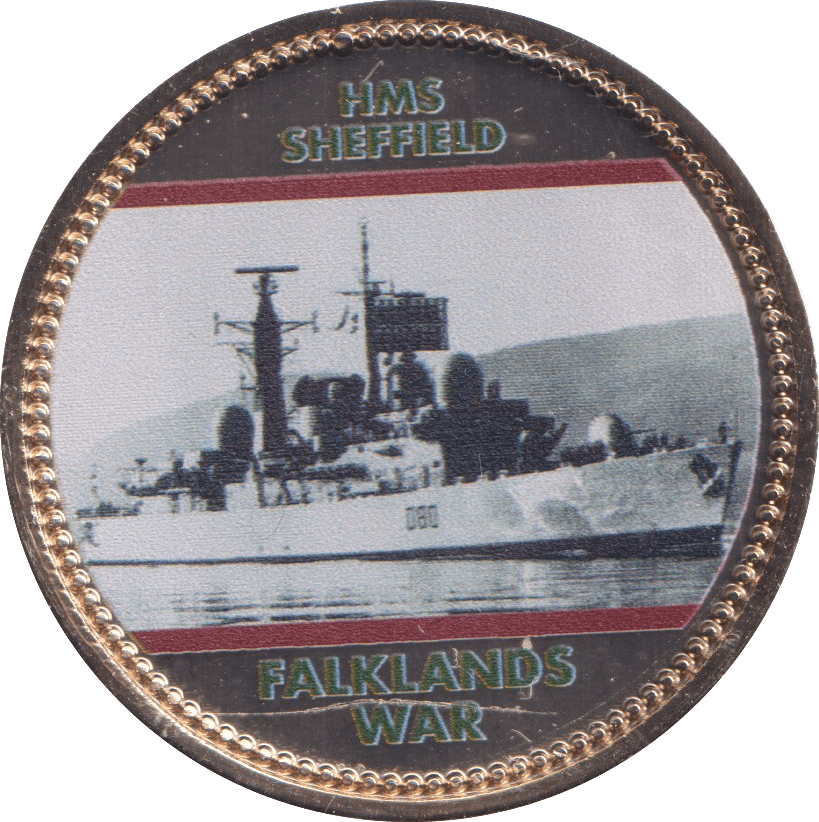 2022 ROYAL BRITISH LEGION FALKLANDS WAR MEDALLION HMS SHEFFIELD - WORLD COINS - Cambridgeshire Coins