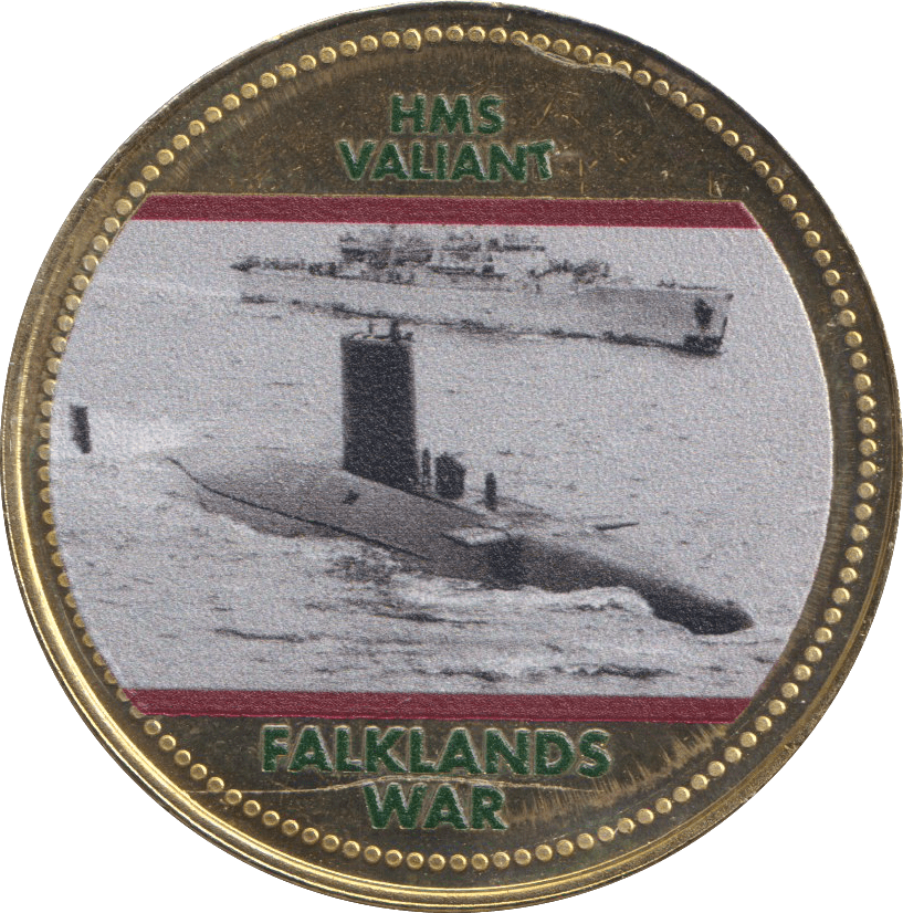 2022 ROYAL BRITISH LEGION FALKLANDS WAR MEDALLION HMS VALIANT - WORLD COINS - Cambridgeshire Coins
