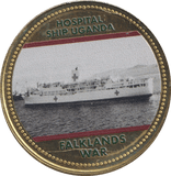 2022 ROYAL BRITISH LEGION FALKLANDS WAR MEDALLION HOSPITAL SHIP UGANDA - WORLD COINS - Cambridgeshire Coins