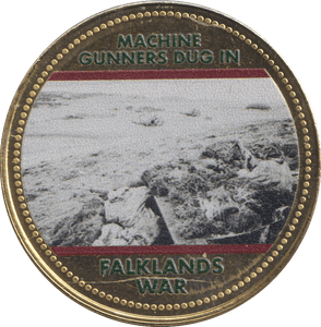 2022 ROYAL BRITISH LEGION FALKLANDS WAR MEDALLION MACHINE GUNNERS DIG IN - WORLD COINS - Cambridgeshire Coins