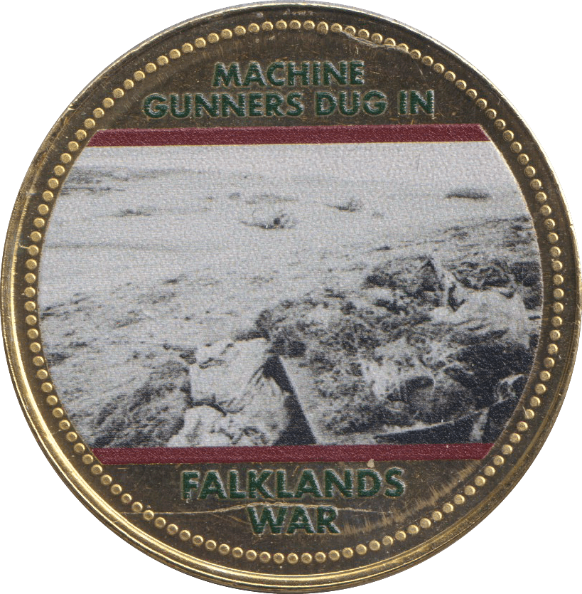 2022 ROYAL BRITISH LEGION FALKLANDS WAR MEDALLION MACHINE GUNNERS DIG IN - WORLD COINS - Cambridgeshire Coins