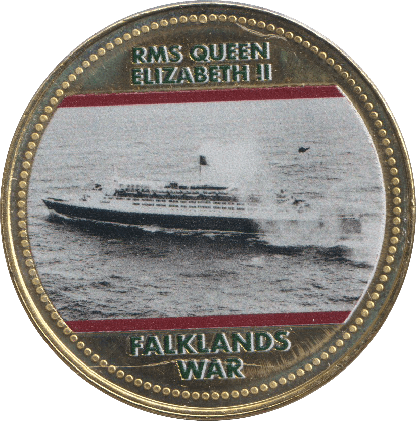 2022 ROYAL BRITISH LEGION FALKLANDS WAR MEDALLION RMS QUEEN ELIZABETH II - WORLD COINS - Cambridgeshire Coins