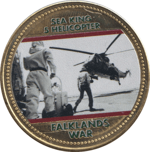 2022 ROYAL BRITISH LEGION FALKLANDS WAR MEDALLION SEA KING 5 HELICOPTER - WORLD COINS - Cambridgeshire Coins