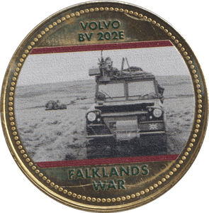 2022 ROYAL BRITISH LEGION FALKLANDS WAR MEDALLION VOLVO BV 202E - WORLD COINS - Cambridgeshire Coins