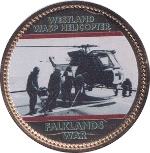 2022 ROYAL BRITISH LEGION FALKLANDS WAR MEDALLION WESTLAND WASP HELICOPTER - WORLD COINS - Cambridgeshire Coins