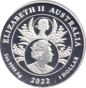 2022 SILVER 1 DOLLAR AUSTRALIA - SILVER WORLD COINS - Cambridgeshire Coins
