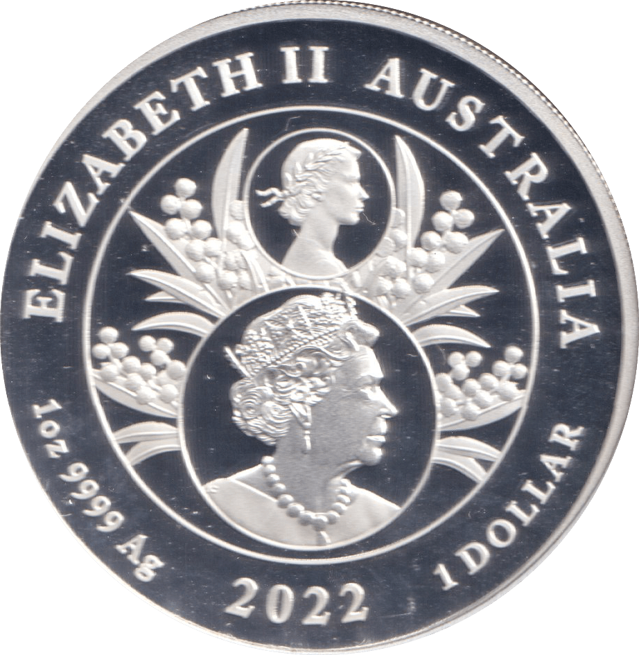2022 SILVER 1 DOLLAR AUSTRALIA - SILVER WORLD COINS - Cambridgeshire Coins