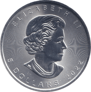2022 SILVER 1OZ 5 DOLLAR CANADA - SILVER WORLD COINS - Cambridgeshire Coins
