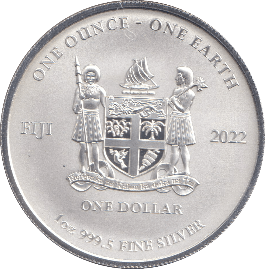 2022 SILVER 1OZ DOLLAR FIJI - SILVER WORLD COINS - Cambridgeshire Coins
