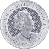 2022 SILVER 1OZ ONE POUND BRILLIANT UNCIRCULATED ST. HELENA - SILVER WORLD COINS - Cambridgeshire Coins