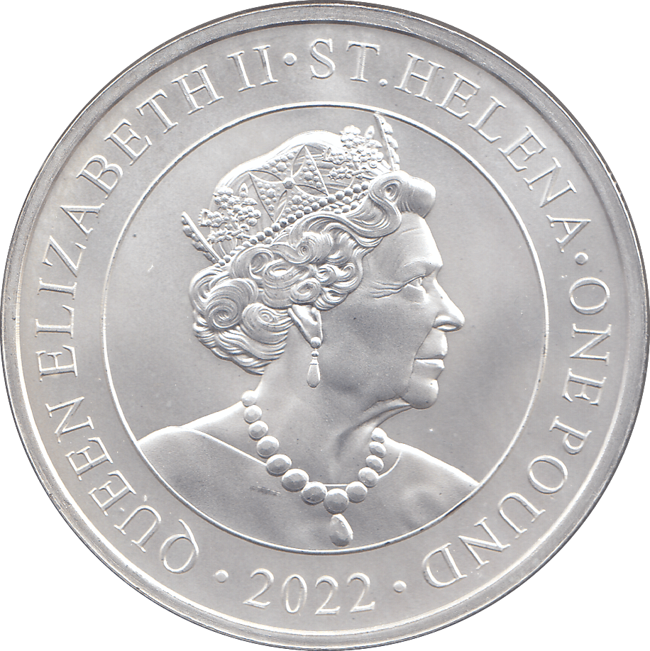 2022 SILVER 1OZ TRADE DOLLAR ST HELENA ( BU ) - SILVER WORLD COINS - Cambridgeshire Coins