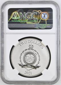 2022 SILVER $2 STAR WARS THE MANDALORIAN MS 70 TOP POP - NGC SILVER COINS - Cambridgeshire Coins