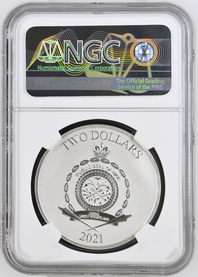 2022 SILVER $2 STAR WARS THE MANDALORIAN MS 70 TOP POP - NGC SILVER COINS - Cambridgeshire Coins