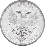 2022 SILVER FIVE MARKS LINDEN LEAF GERMANIA ( BU ) - SILVER WORLD COINS - Cambridgeshire Coins