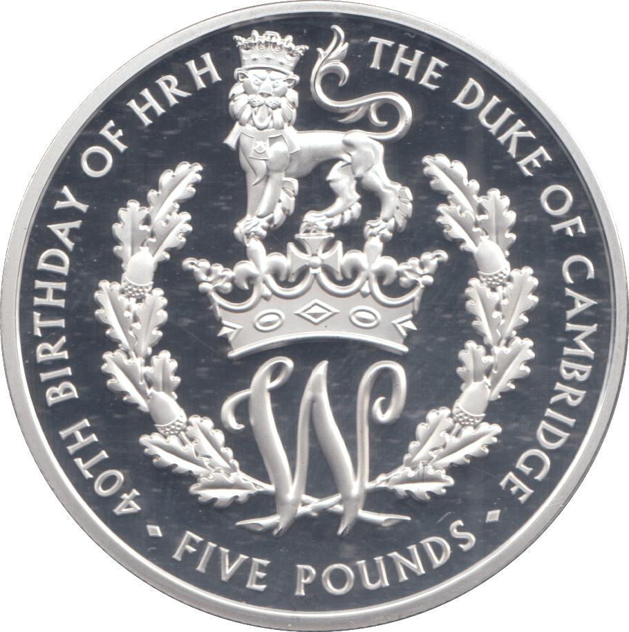 2022 SILVER FIVE POUND DUKE OF CAMBRIDGE TDC - WORLD COINS - Cambridgeshire Coins
