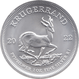 2022 SILVER KRUGERRAND 1OZ SOUTH AFRICA ( UNC ) - SILVER WORLD COINS - Cambridgeshire Coins