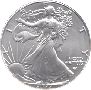 2022 SILVER LIBERTY DOLLAR USA - SILVER WORLD COINS - Cambridgeshire Coins