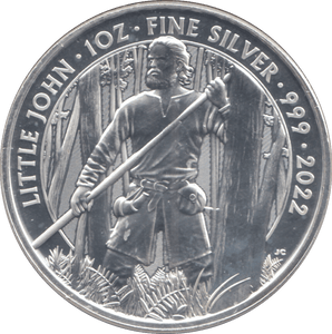 2022 SILVER LITTLE JOHN 2 POUNDS ( BU ) - SILVER WORLD COINS - Cambridgeshire Coins