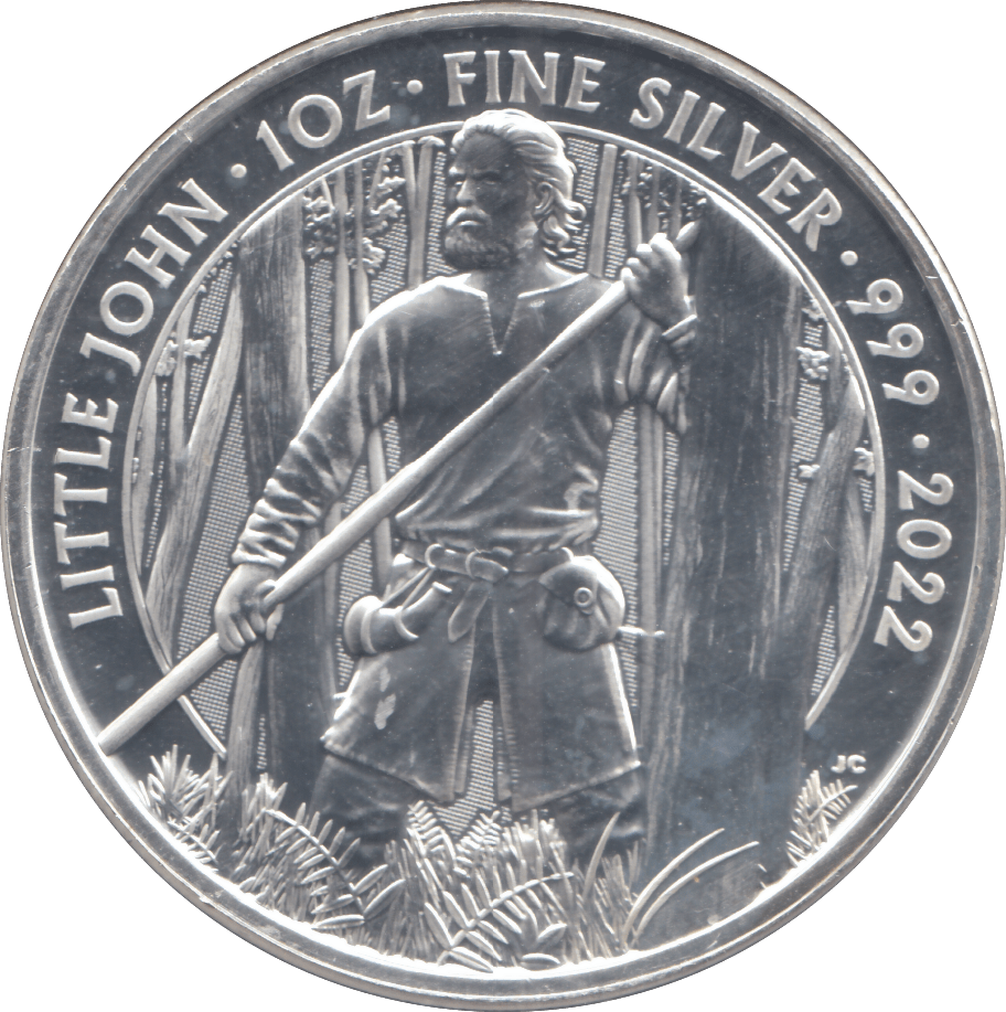 2022 SILVER LITTLE JOHN 2 POUNDS ( BU ) - SILVER WORLD COINS - Cambridgeshire Coins