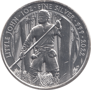 2022 SILVER LITTLE JOHN TWO POUNDS UK - SILVER 1 oz COINS - Cambridgeshire Coins