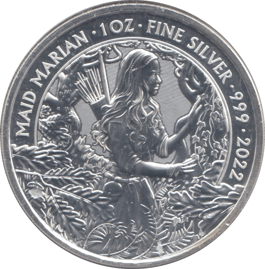 2022 SILVER MAID MARIAN 2 POUNDS ( BU ) - SILVER WORLD COINS - Cambridgeshire Coins